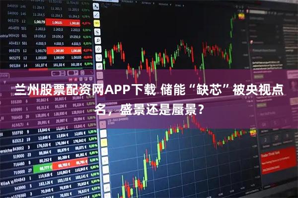 兰州股票配资网APP下载 储能“缺芯”被央视点名，盛景还是蜃景？